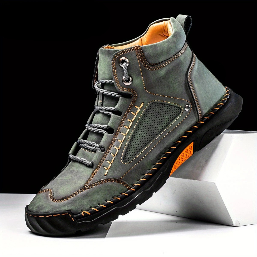 Botas Ergonómicas de Cuero Costuradas