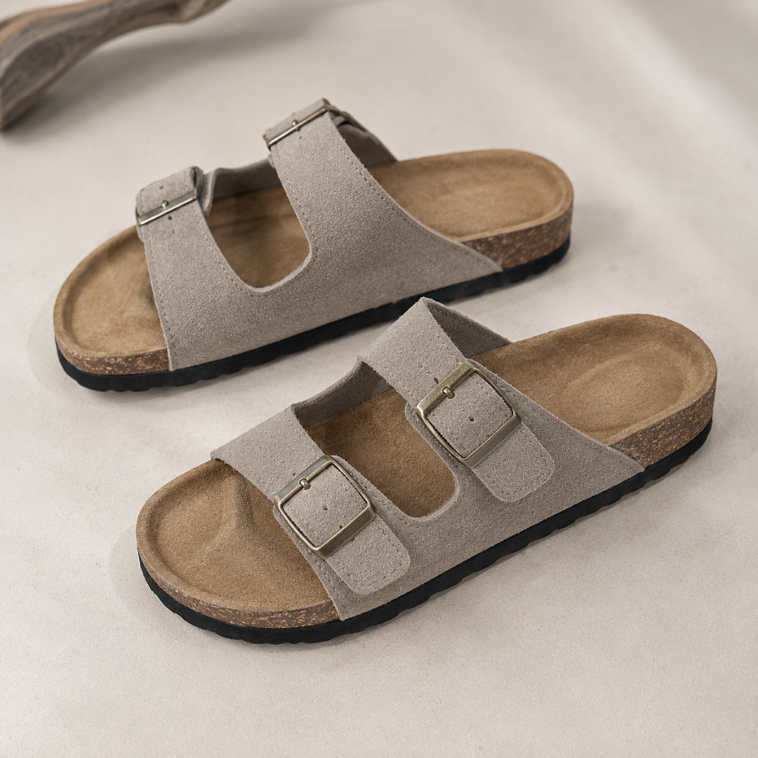 Sandalias de doble hebilla