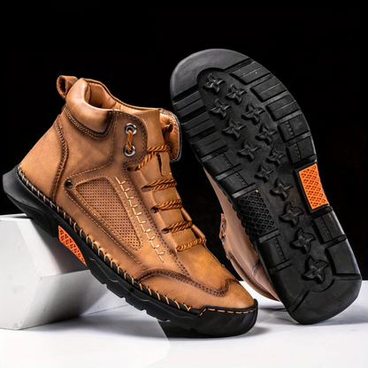 Botas Ergonómicas de Cuero Costuradas