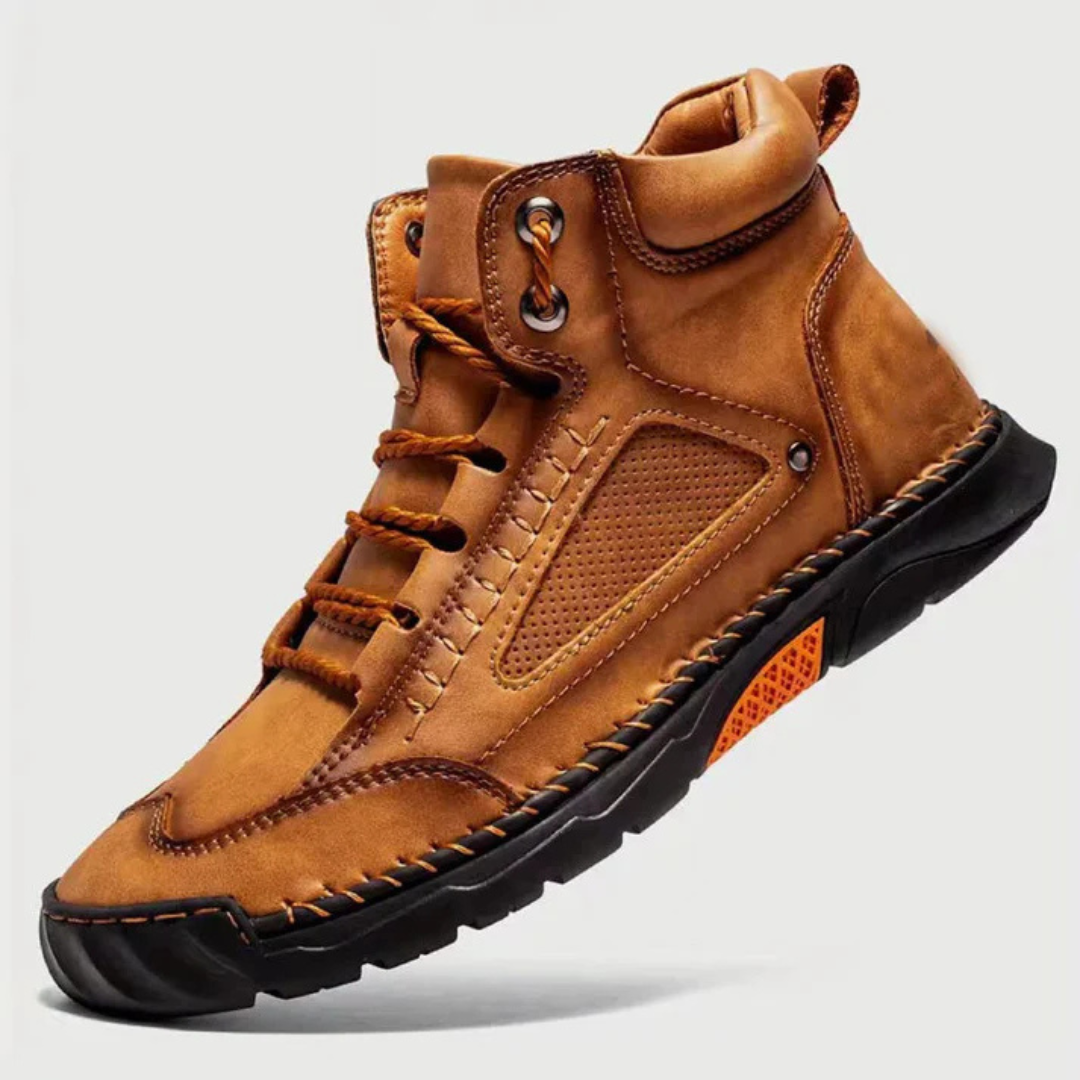 Botas Ergonómicas de Cuero Costuradas