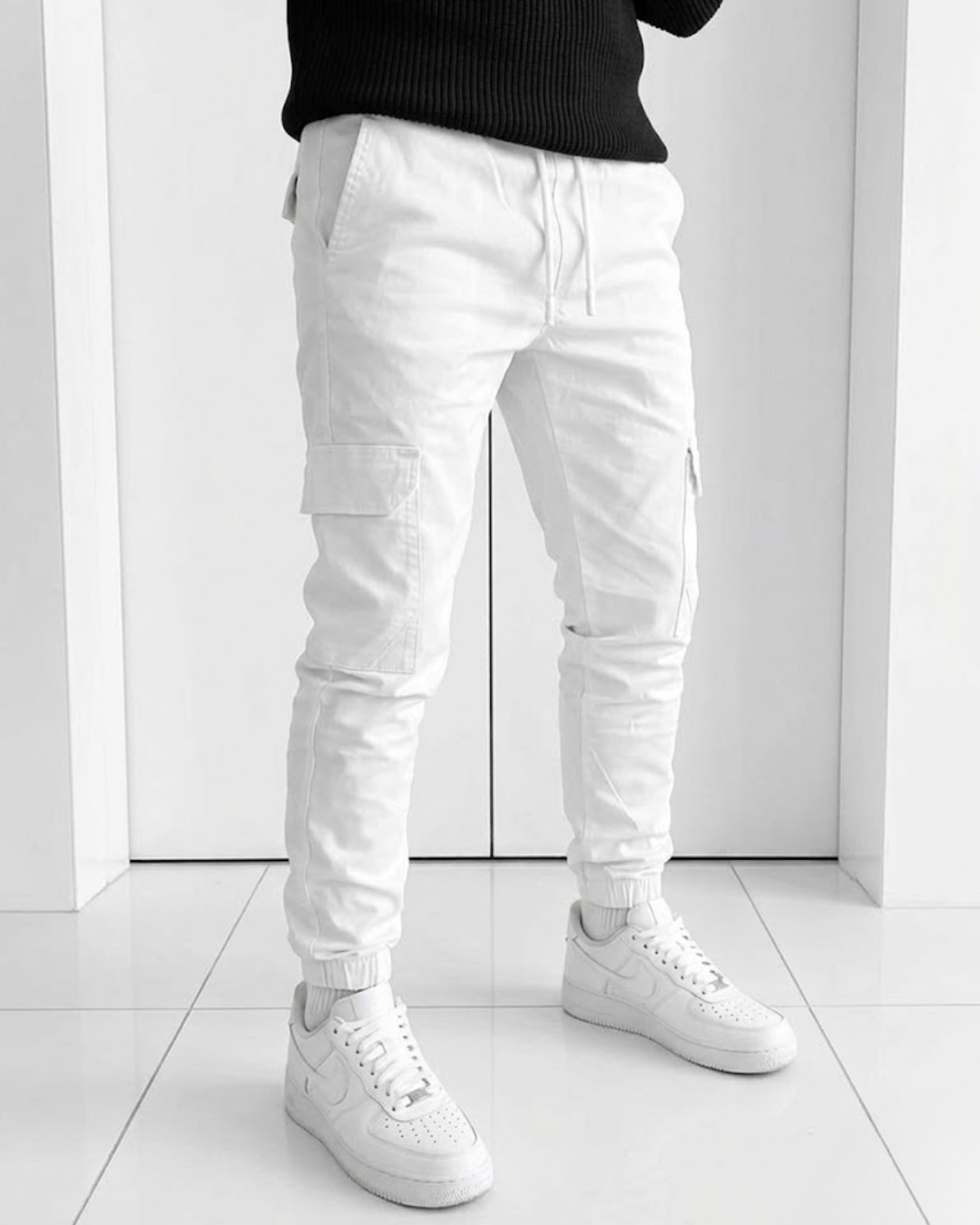 Pantalones Texas Cargo Tipo Jogger de Estilo Urbano