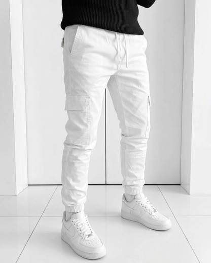 Pantalones Texas Cargo Tipo Jogger de Estilo Urbano