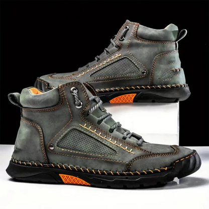 Botas Ergonómicas de Cuero Costuradas