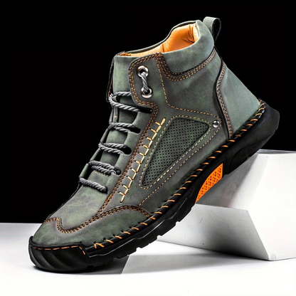 Botas Ergonómicas de Cuero Costuradas