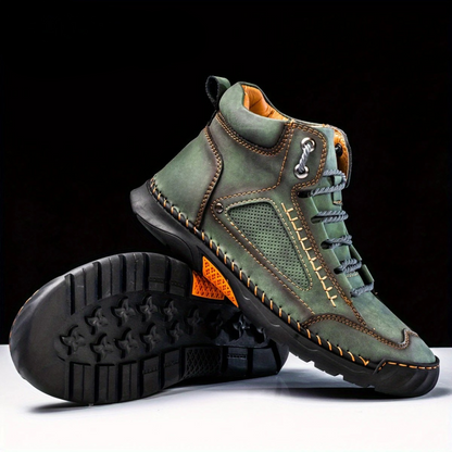 Botas Ergonómicas de Cuero Costuradas