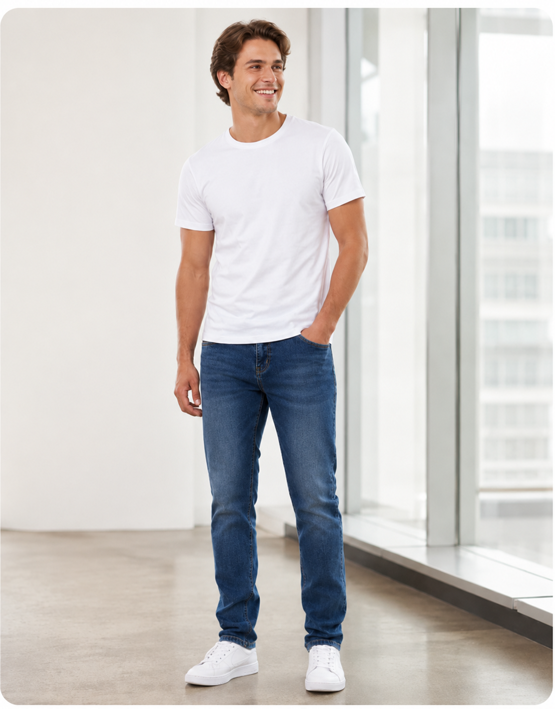 Pantalones Vaqueros Slim Fit con Efecto Lavado®